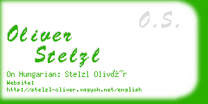oliver stelzl business card